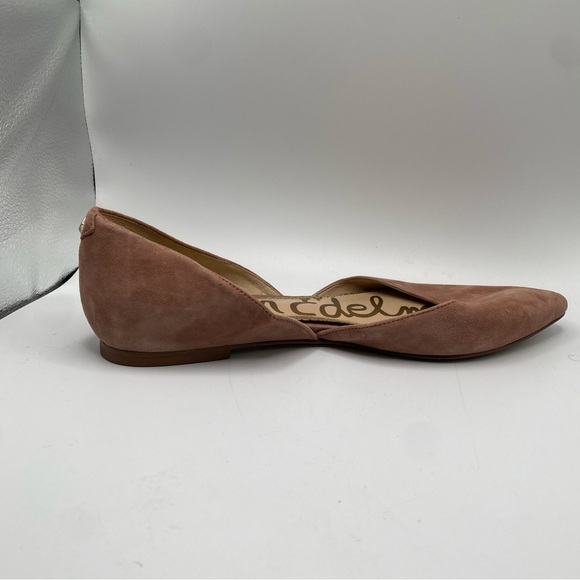 Sam Edelman Rodney Pointy Toe d'Orsay Flat Suede Leather Pink (US 8.5) - Picture 4 of 8